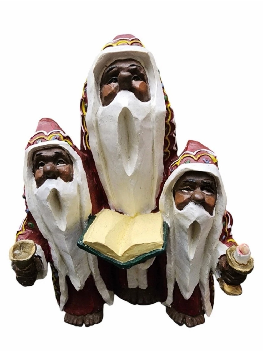 Vtg 1997 House Of Lloyd Christmas Around The World Santa Carolers Resin Figurine